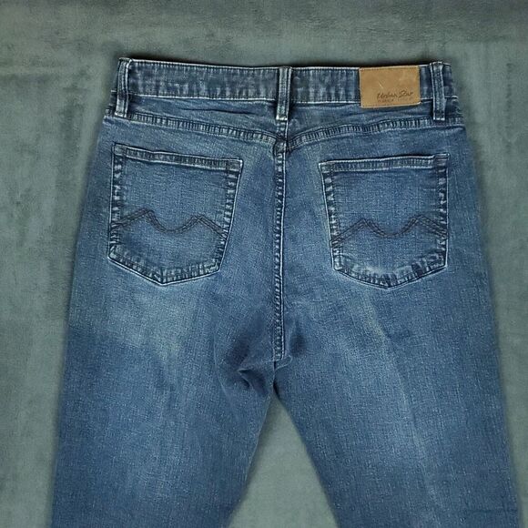 Urban Star Jeans Mens 32x30 Dark Wash Straight Leg Stretch Denim Blue Y2K Street - Picture 12 of 15